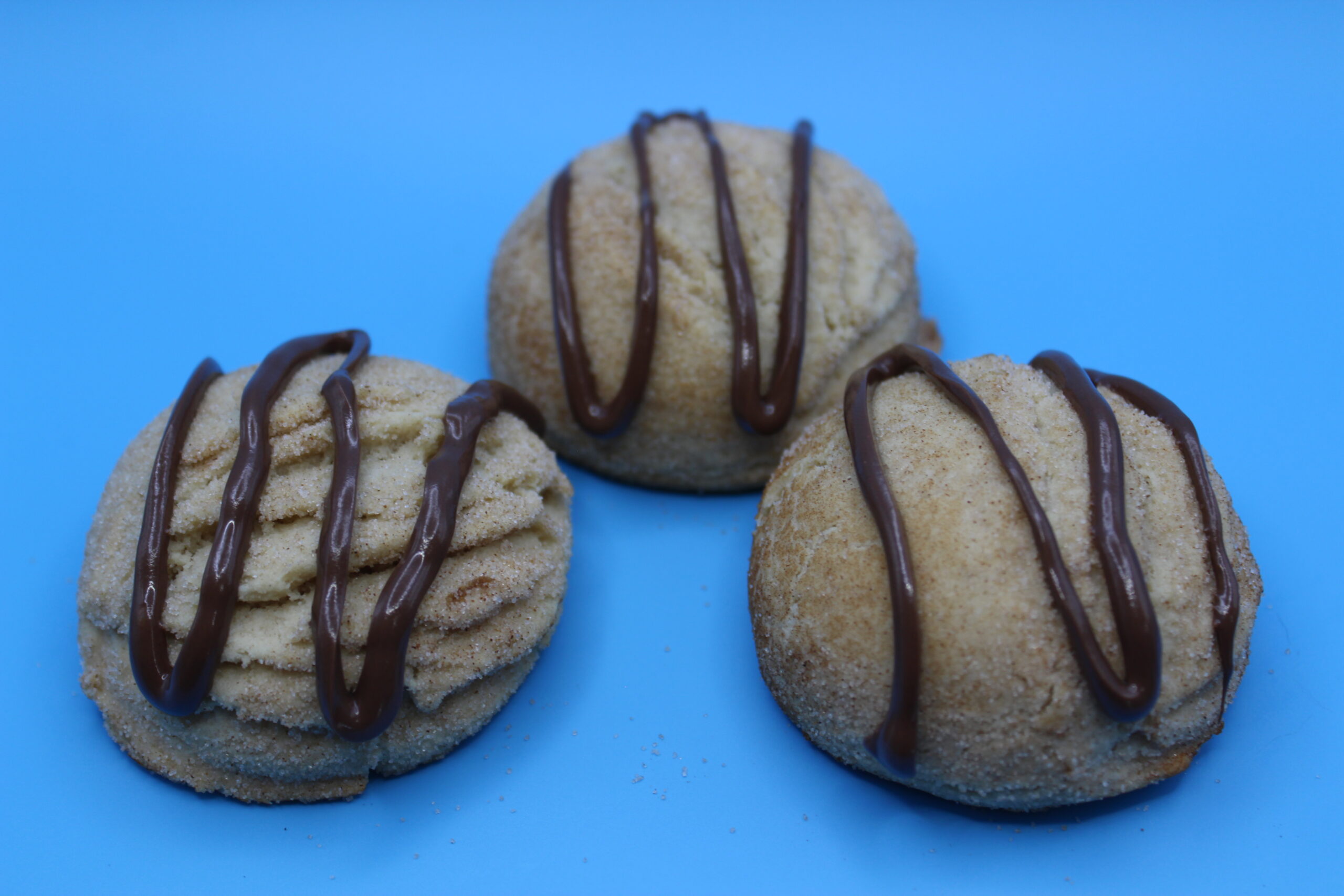 Nutella Filled Churro Cookies